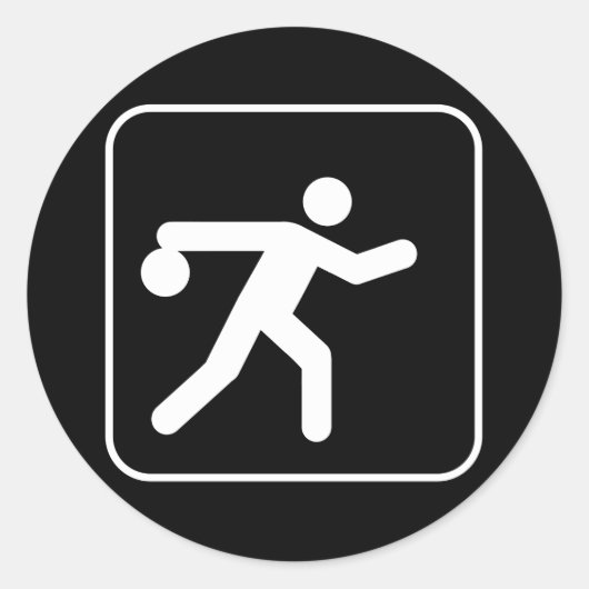 Bowling Symbol Sticker (Voorkant)