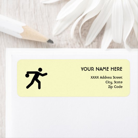 Bowling-symbool Etiket (Insitu)