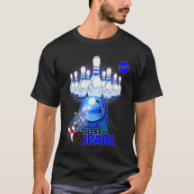 Bowling T-shirt Talent to spare, pro Blue gamers