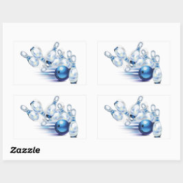 Bowling T-Shirt Trucker Hat Classic Round Sticker