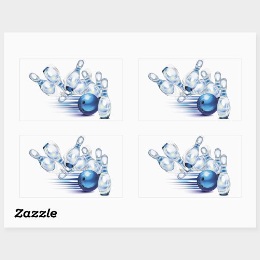 Bowling T-Shirt Trucker Hat Classic Round Sticker (Vel)