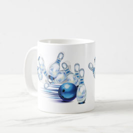 Bowling T-Shirt Trucker Hat Classic Round Sticker Koffiemok