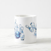 Bowling T-Shirt Trucker Hat Classic Round Sticker Koffiemok (Center)