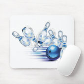 Bowling T-Shirt Trucker Hat Classic Round Sticker Muismat (Met muis)