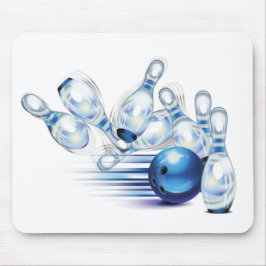 Bowling T-Shirt Trucker Hat Classic Round Sticker Muismat