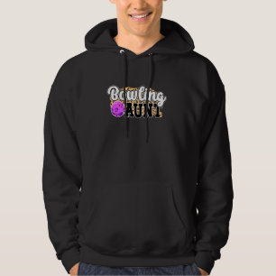 Bowling Tante Leopard Tante van een Bowler Tante Hoodie