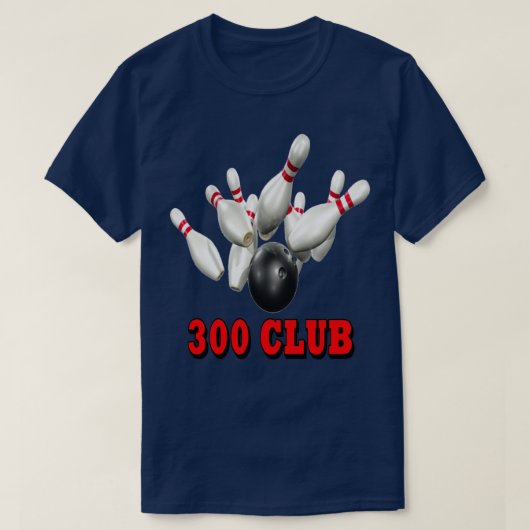 Bowling Team 300 Club T-shirt (Design voorkant)