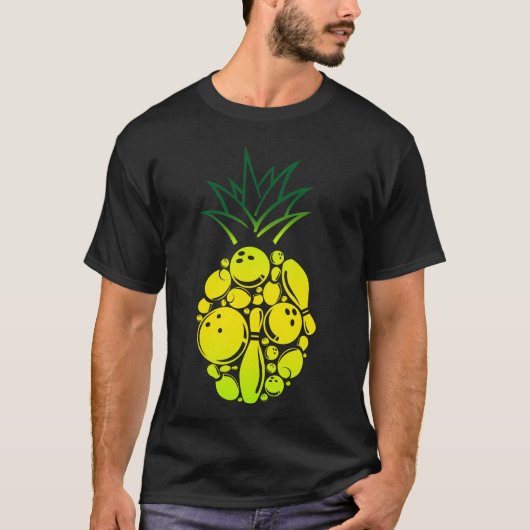 Bowling Team Bowling Ananas Ananas T-shirt (Voorkant)