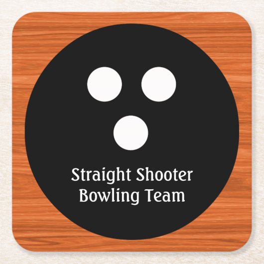 Bowling Team Budget Onderzetters (Voorkant)