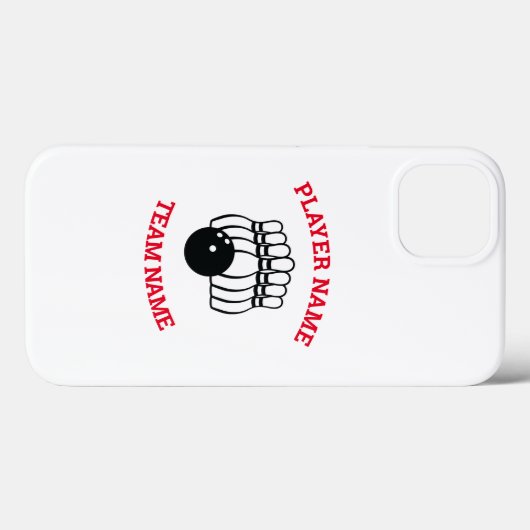  Bowling-team Case-Mate iPhone Case (Achterkant (horizontaal))
