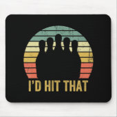  Bowling Team Fun Retro Bowler Sport Bowl Muismat (Voorkant)