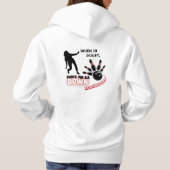 Bowling Team Hoodie 'Knock 'em All Down' (Achterkant)