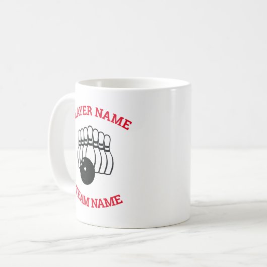 Bowling Team Logo Koffiemok (Voorkant links)