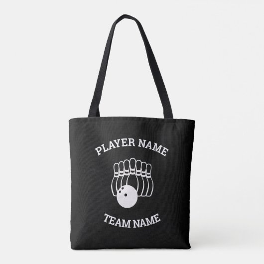  Bowling Team Logo Tote Bag (Achterkant)