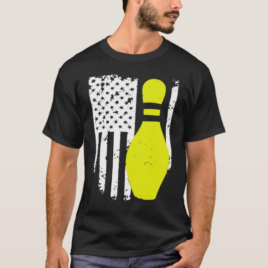 Bowling Team Patriottische Bowling T-shirt (Voorkant)