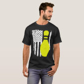 Bowling Team Patriottische Bowling T-shirt (Voorkant volledig)