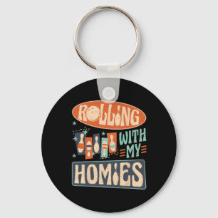 Bowling Team Pins slaat toe met mijn homies Sleutelhanger