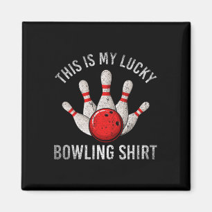Bowling Team Player Dit is mijn Lucky Bowling Shir Magneet