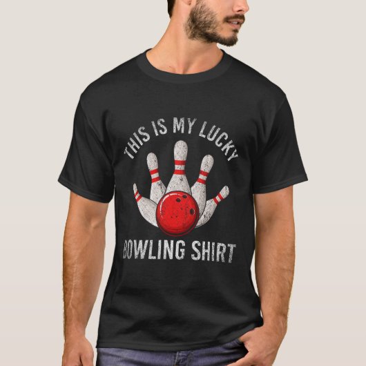 Bowling Team Player Dit is mijn Lucky Bowling Shir T-shirt (Voorkant)