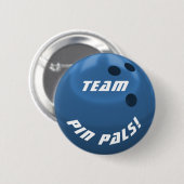 Bowling Team Ronde Button 5,7 Cm (Voorkant /achterkant)