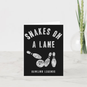 Bowling Team Shirt Snakes op een Lane Matching Lea Kaart