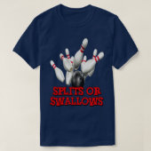 Bowling Team Splits of Swallows T-shirt (Design voorkant)