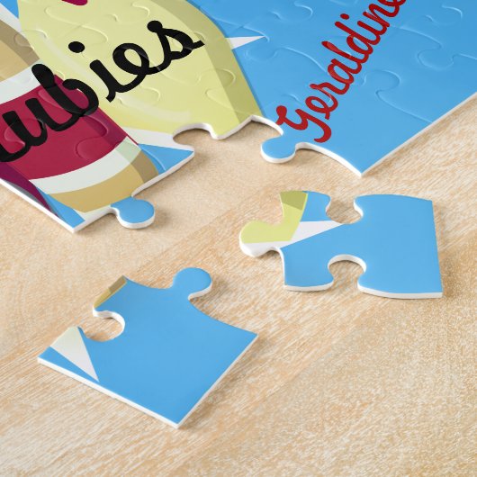 Bowling Team van stijl Legpuzzel (Zijkant)