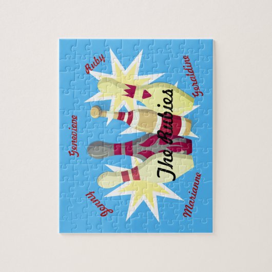 Bowling Team van  stijl Legpuzzel (Verticaal)