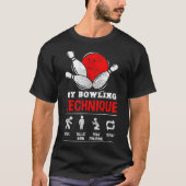 Bowling Technique Bowl League Lid Mannen Zwart M T-shirt (Voorkant)
