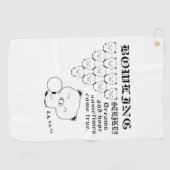 Bowling Tee Golfhanddoek (Horizontaal)