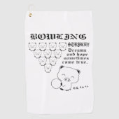 Bowling Tee Golfhanddoek (Voorkant)