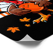 Bowling Thanksgiving Kostuum Turkije Matching Play Poster (Hoek)