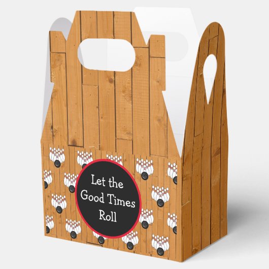 Bowling Thayed Birthday Party Favor Box Bedankdoosjes (Geopend)