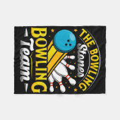 Bowling The Bowling Stones Funny Bowlers Bowling L Fleece Deken (Voorkant (Horizontaal))
