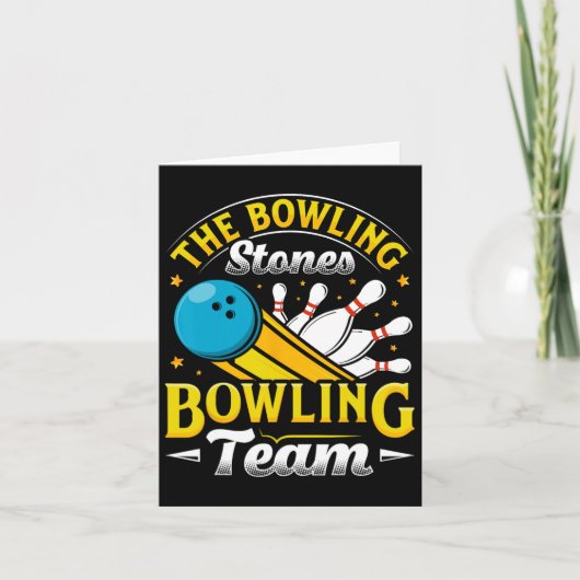 Bowling The Bowling Stones Funny Bowlers Bowling L Kaart (Voorkant)