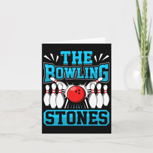 Bowling The Bowling Stones Funny Bowlers Bowling L Kaart (Voorkant)