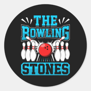 Bowling The Bowling Stones Funny Bowlers Bowling L Ronde Sticker