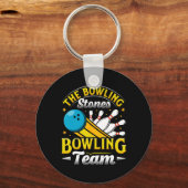 Bowling The Bowling Stones Funny Bowlers Bowling L Sleutelhanger (Voorkant)