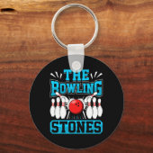Bowling The Bowling Stones Funny Bowlers Bowling L Sleutelhanger (Voorkant)