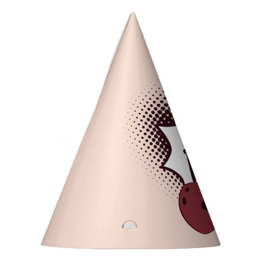 Bowling Thema 11e Verjaardag Rood Feesthoedjes (Links)