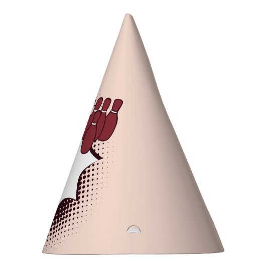 Bowling Thema 11e Verjaardag Rood Feesthoedjes (Rechts)