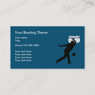 Bowling Thema Uniek Visitekaartje