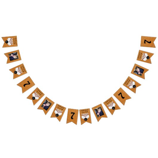 Bowling Thmed Birthday Party Photo and Age Vlaggetjes (Alle)