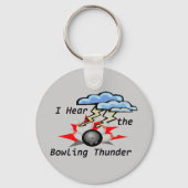 Bowling Thunder Grey Sleutelhanger (Voorkant)