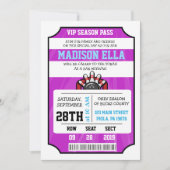 BOWLING TICKET Bar/Bat Mitzvah Uitnodiging (Voorkant)