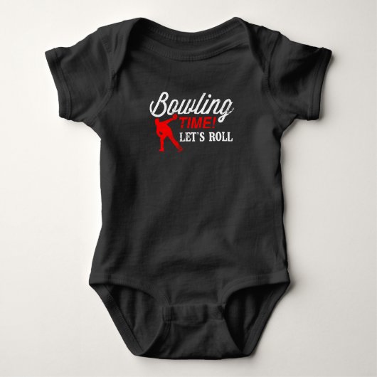 Bowling Time Laten we Roll Graphics Gift for Bowle Romper (Voorkant)