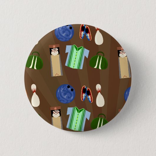 Bowling Time! Ronde Button 5,7 Cm (Voorkant)