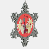  Bowling Tin Sneeuwvlok Ornament (Links)