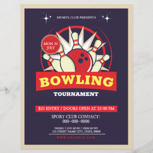 Bowling Toernooi flyer