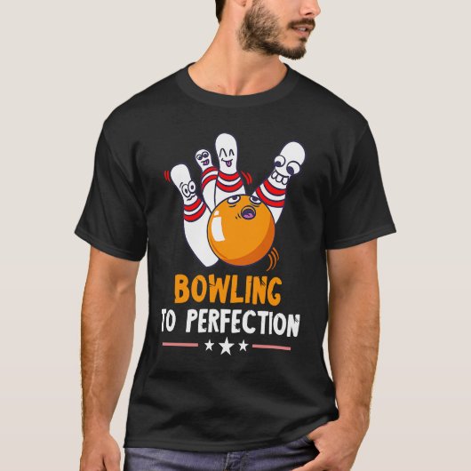 Bowling tot perfecte leuke Bowling Strike T-shirt (Voorkant)